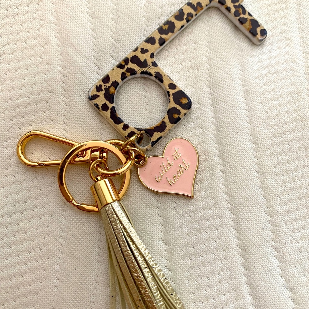 New Wild At Heart Key Chain and Opener for latches keeping hands clean